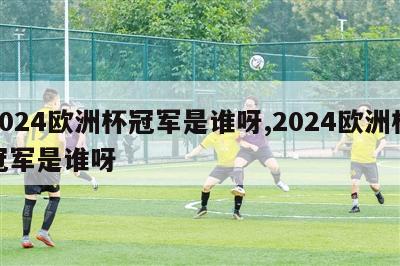 2024欧洲杯冠军是谁呀,2024欧洲杯冠军是谁呀