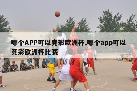 哪个APP可以竞彩欧洲杯,哪个app可以竞彩欧洲杯比赛