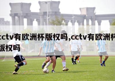 cctv有欧洲杯版权吗,cctv有欧洲杯版权吗